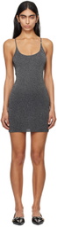 AMIRI Black Lurex Minidress