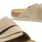 Birkenstock Kyoto in Taupe Suede/Nubuck