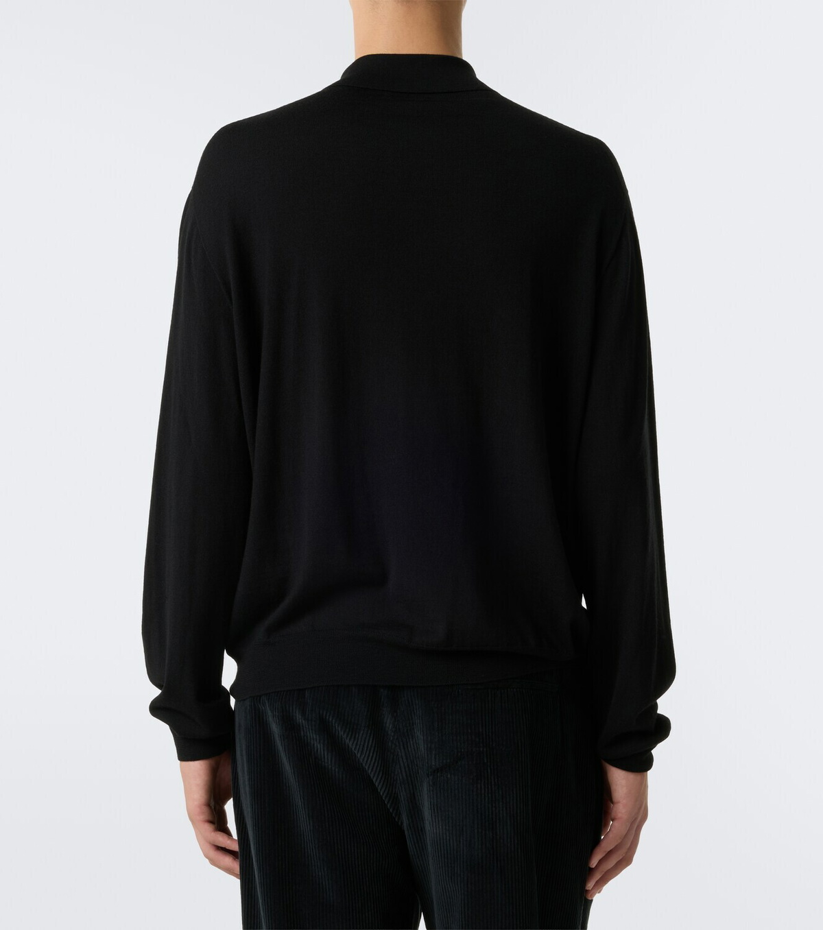 The Row Blainy wool and cashmere polo sweater