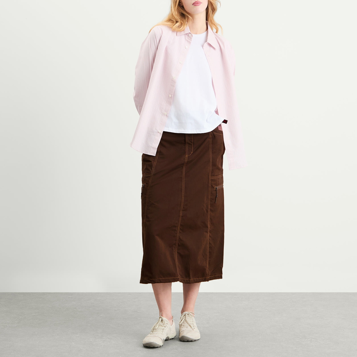 Gramicci Women's Salem Midi Skirt in Brown