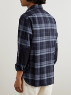 Ralph Lauren Purple label - Checked Cotton-Flannel Shirt - Blue