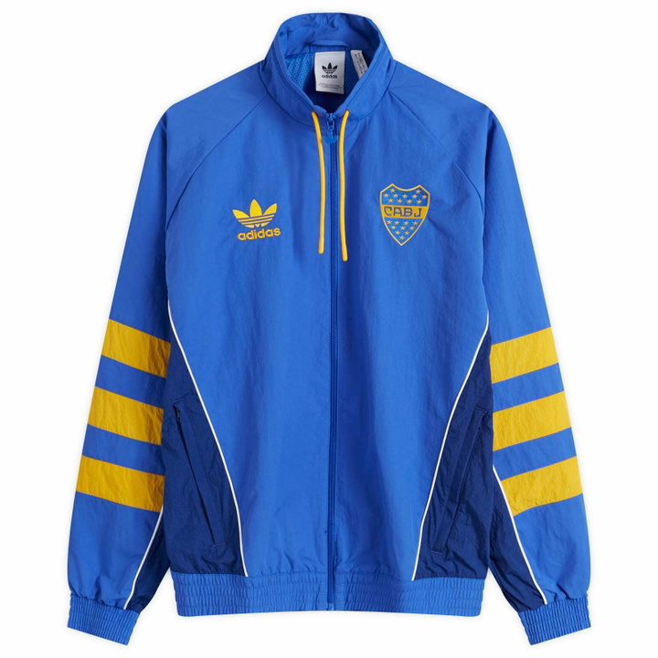 Photo: Adidas Men's Boca Juniors 93' Track Top in Hi-Res Blue/Victory Blue