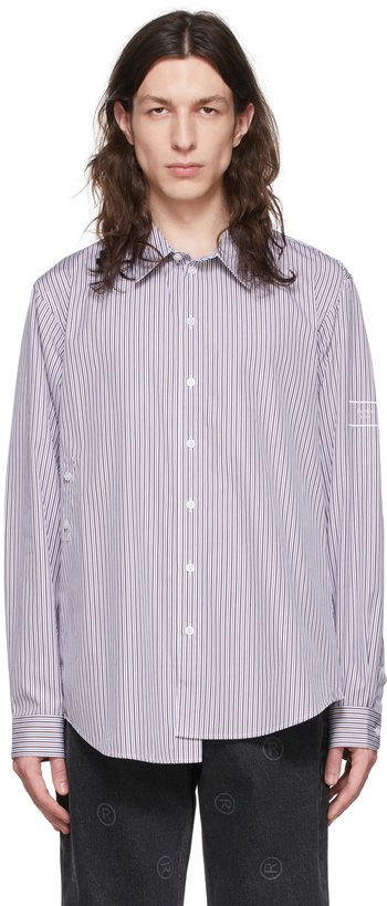 Photo: Martine Rose Brown Cotton Stripe Shirt