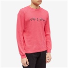 PACCBET Men's Long Sleeve Dragon Logo T-Shirt in Pink