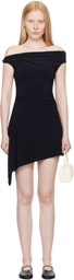 Sandy Liang Navy Riverton Minidress