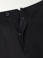 Rag & Bone - Evan Straight-Leg Wool and Linen-Blend Trousers - Black