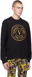 Versace Jeans Couture Black V-Emblem Sweatshirt