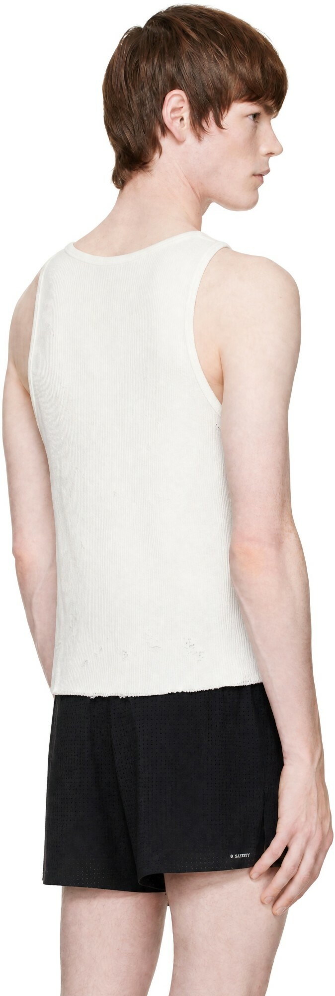 Satisfy Off-White MothTech Waffle Singlet Tank Top