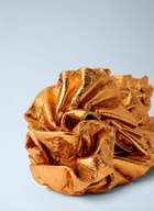 Dries Van Noten Ruffled Crinkled Leather Clutch Bag