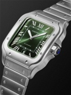 Cartier - Santos de Cartier Automatic 39.8mm Interchangeable Stainless Steel and Alligator Watch, Ref. No. CRWSSA0062