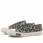 Visvim Men's Skagway Lo Leopard Sneakers in Grey