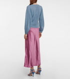Vince - Wrap-front wool-blend sweater