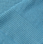 Altea - Textured Linen and Cotton-Blend Polo Shirt - Blue