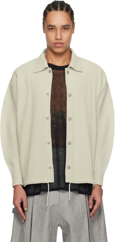 Photo: HOMME PLISSÉ ISSEY MIYAKE Gray Monthly Color March Jacket