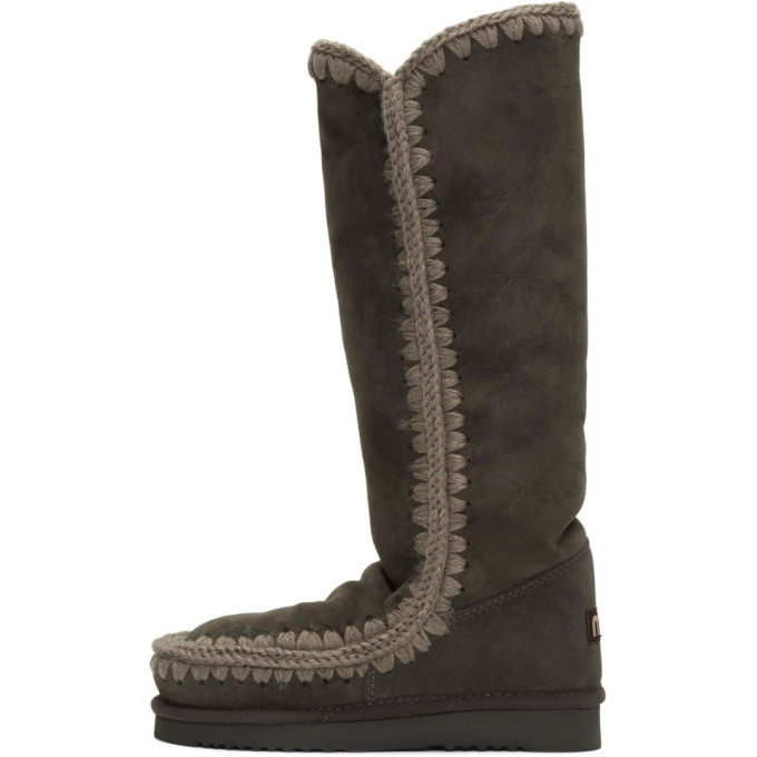 Mou Grey 40 Tall Boots
