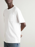 LOEWE - Logo-Embroidered Cotton-Jersey T-Shirt - White