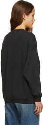R13 Black 'Girls Girls' Oversized Sweatshirt