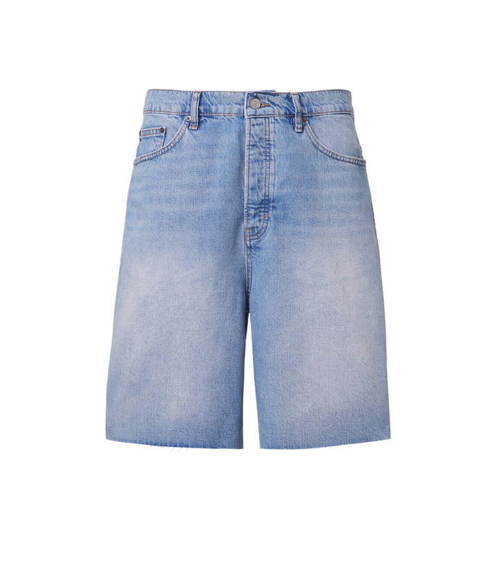 Photo: Frame DIstressed denim Bermuda shorts