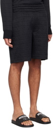 Moschino Black Jacquard Shorts