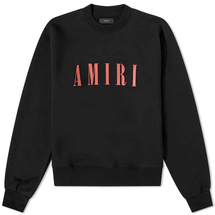 Photo: AMIRI Core Logo Crew Sweat in Black/Red