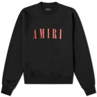 AMIRI Core Logo Crew Sweat in Black/Red