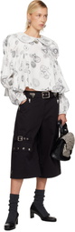 Chopova Lowena White Willa Stamped Blouse