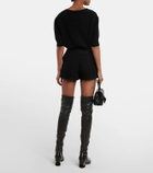 REDValentino High-rise wool-blend skort