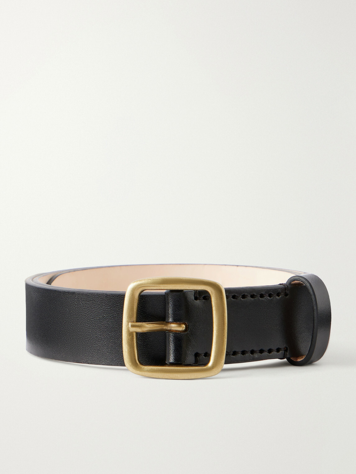 Déhanche - Baptiste 2.5cm Leather Belt - Black