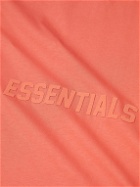 FEAR OF GOD ESSENTIALS - Logo-Flocked Cotton-Jersey T-Shirt - Orange