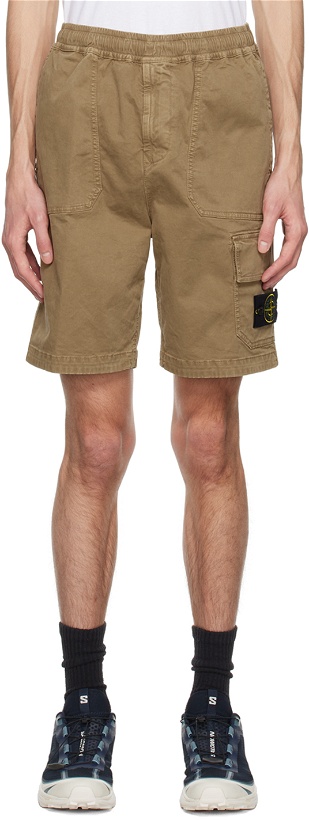 Photo: Stone Island Brown Patch Shorts