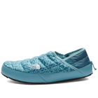 The North Face Men's Thermoball Traction Mule V in Blue Coral/Tnf Lowercase Print