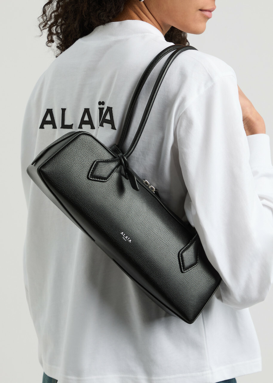 Alaïa Le Teckel Medium Grained Leather Shoulder bag - Black - One Size