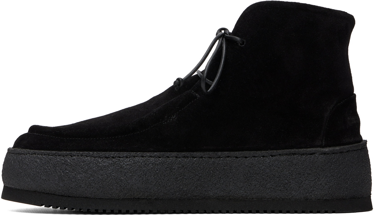 Marsèll Black Parapana Leather Ankle Boots