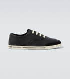 Dolce&Gabbana Suede-trimmed leather sneakers