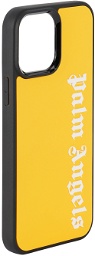 Palm Angels Black & Yellow Logo iPhone 13 Pro Max Case