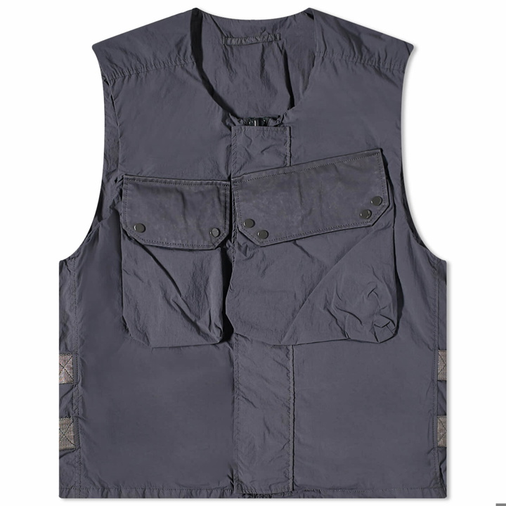 Photo: Ten C Men's Multi Pocket Vest in Grey Smog