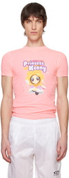 VETEMENTS Pink 'Princess Kenny' Fitted T-shirt