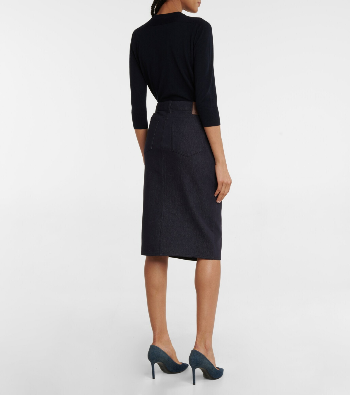 Full Size Distressed Slit Denim Skirt – Flyclothing LLC