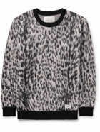 Wacko Maria - Leopard-Jacquard Sweater - Pink