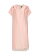 Simone Rocha Lace-trim Satin Midi Dress Light Pink