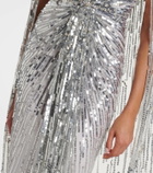 Jenny Packham Gold Rush sequined cocktail dress