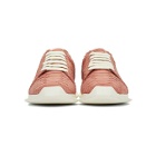 Rick Owens Pink Python Oblique Sneakers