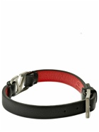VALENTINO GARAVANI - V Logo Bicolor Leather Belt Bracelet
