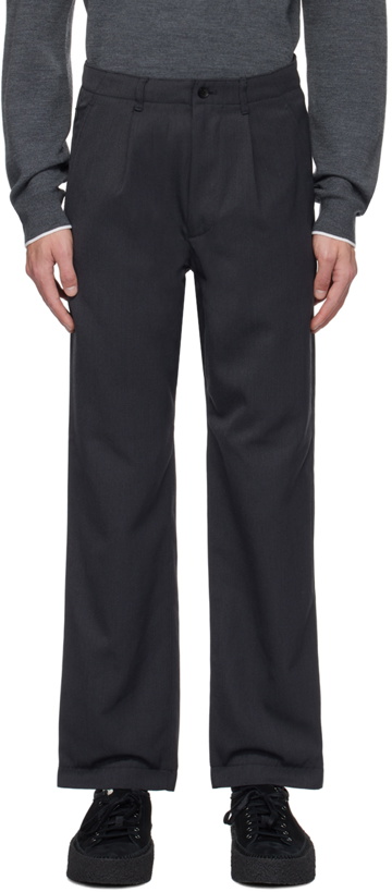 Photo: Nanamica Gray Pleated Trousers