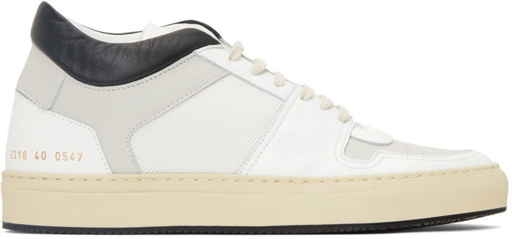 Photo: Common Projects White & Black BBall Low Decades Sneakers