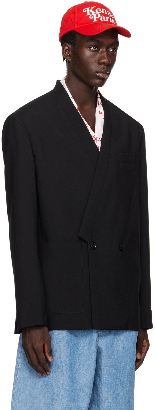 Kenzo Black Kenzo Paris Shawl Blazer
