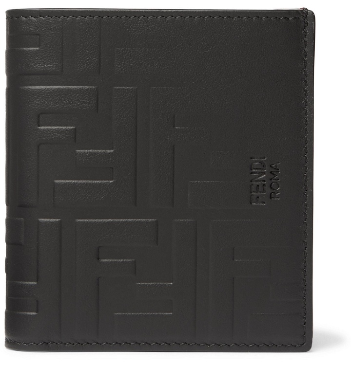 Photo: Fendi - Logo-Embossed Leather Billfold Wallet - Black