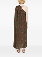Maison La Plage Green Ravello One-Shoulder Dress