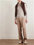 Saman Amel - Slim-Fit Cashmere and Silk-Blend Polo Shirt - Neutrals