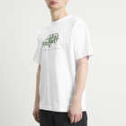 Café Mountain Men's Scrrible Rangey T-Shirt in Natural/Ivy Green